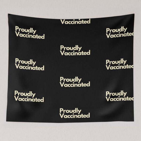 Item preview, Proudly Vaccinated designed and sold by Imaginative Expressions⭐️ ⭐️ ⭐️ ⭐️ ⭐️.
