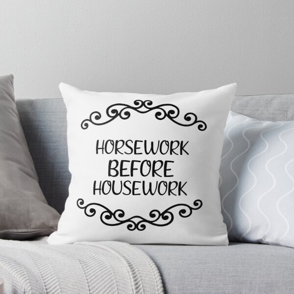 Item preview, Horsework before housework Stable welcome sign designed and sold by ToniaKroeger.