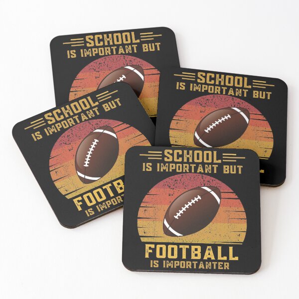 Item preview, School is important but football is importanter funny education footballer designed and sold by OneTimeEngineer.