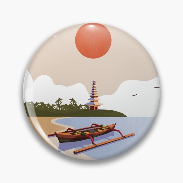 Item preview, Bali Indonesia travel poster designed and sold by Arctic frame studio.