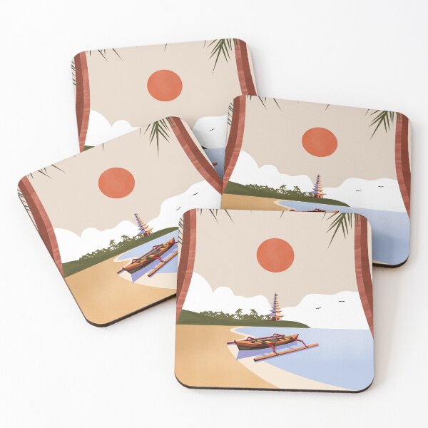 Item preview, Bali Indonesia travel poster designed and sold by Arctic frame studio.