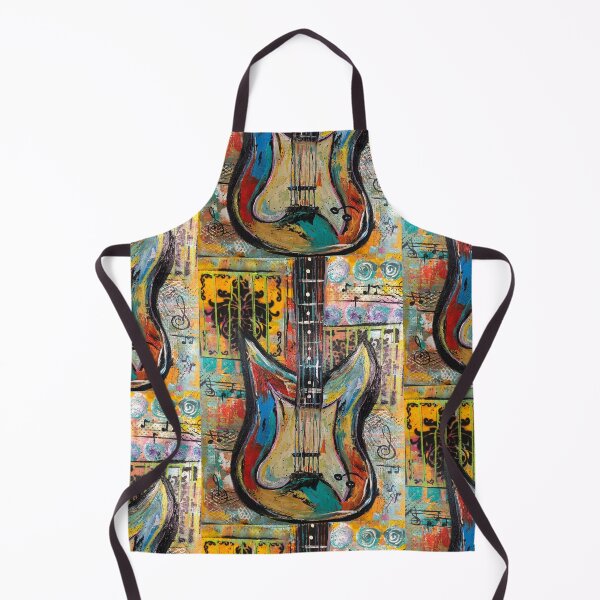 Item preview, Guitar, Abstract guitar, Multi color art designed and sold by SaltyMob.