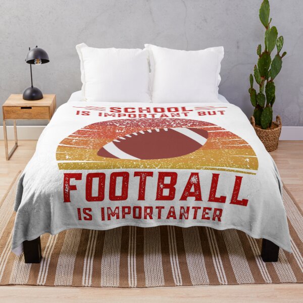 Item preview, School is important but football is importanter funny education footballer designed and sold by OneTimeEngineer.