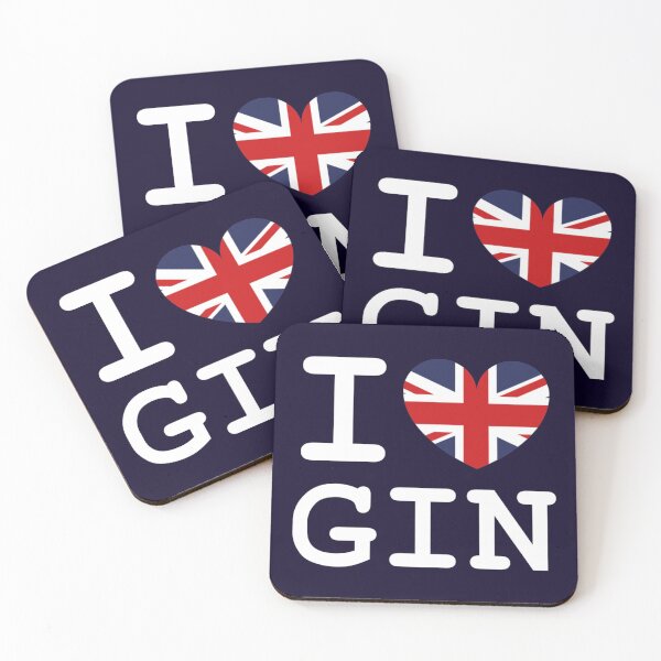 Item preview, I Heart Gin in White designed and sold by teeandsympathy.