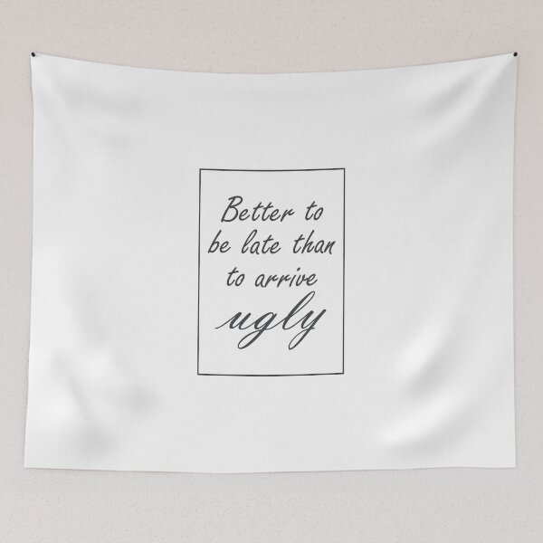 Item preview, Better To Be Late Than Arrive 561 Watercolor Map Y designed and sold by vividpixelusa.