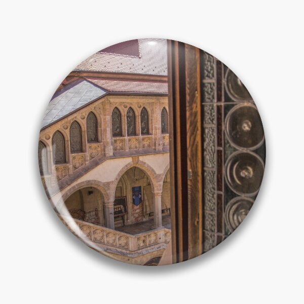 Item preview, Romania. Transylvania. Corvin Castle. Inner Courtyard thru the Window. designed and sold by vadim19.