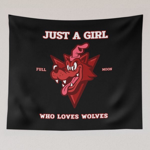 Item preview, Just a Girl Who Loves Wolves Red designed and sold by Coder-T.