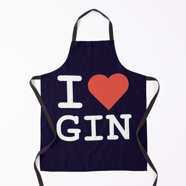 Item preview, I Heart Gin in White designed and sold by teeandsympathy.