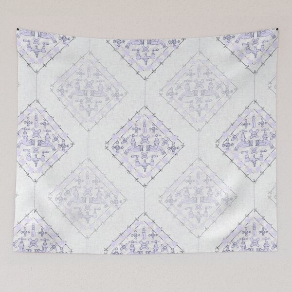 Item preview, Those Subtle Victorian Faucets -- Lilac Plumbing Hardware in Diamonds designed and sold by ArgyleImp.