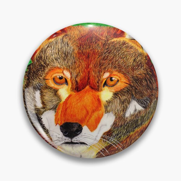 Item preview, Red Wolf designed and sold by Wolf-Soul-Art.