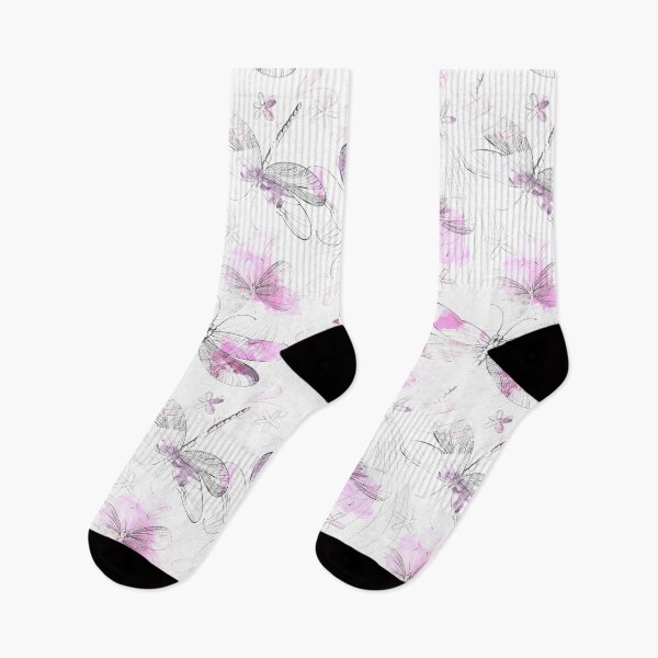 Artikelvorschau, Libelle Insekt Rosa Frühling Sommer Vogel Muster entworfen und verkauft von Stephani Analah.