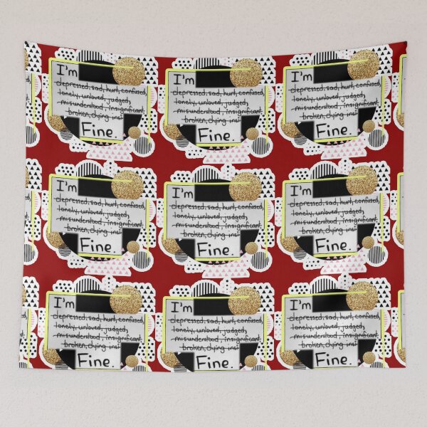 Item preview, I'm fine  designed and sold by Drawourdestiny ..