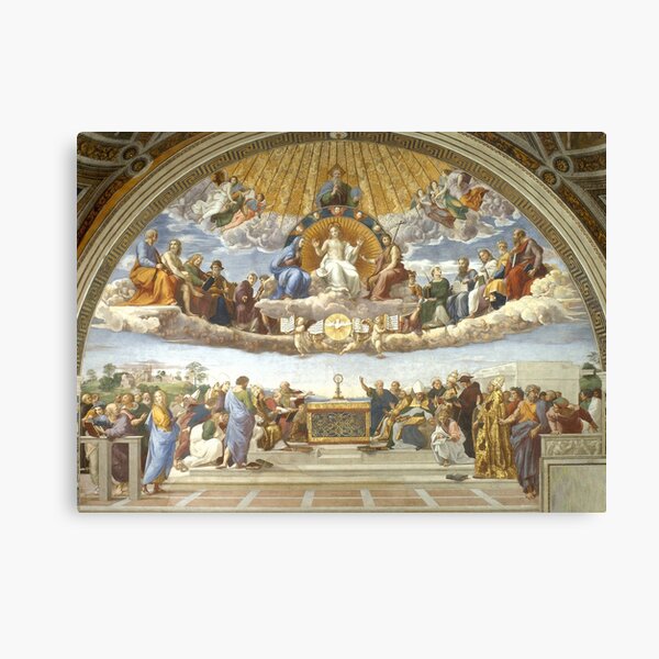 Disputation of the Holy Sacrament - Raphael - (La Disputa) Canvas Print