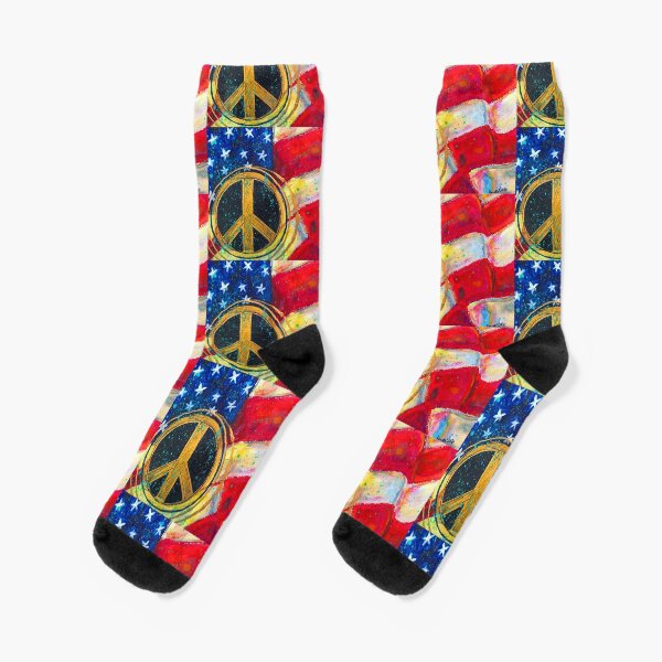 Item preview, American Flag, Peace sign, America, Freedom designed and sold by SaltyMob.