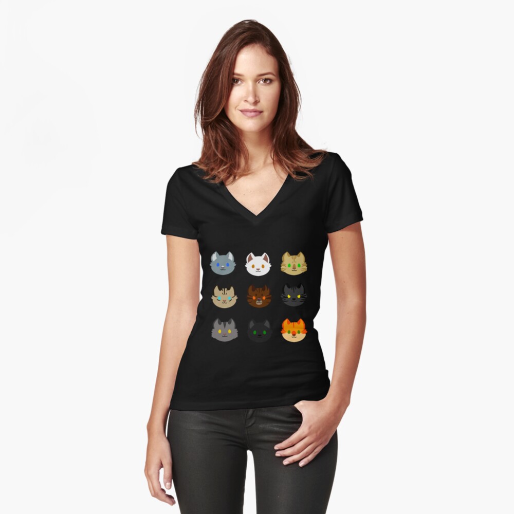 Item preview, Fitted V-Neck T-Shirt designed and sold by Tigerparadise.