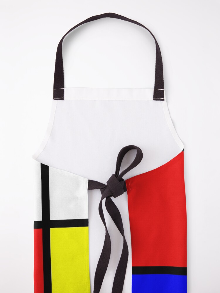 Alternate view of mondrian painting Apron