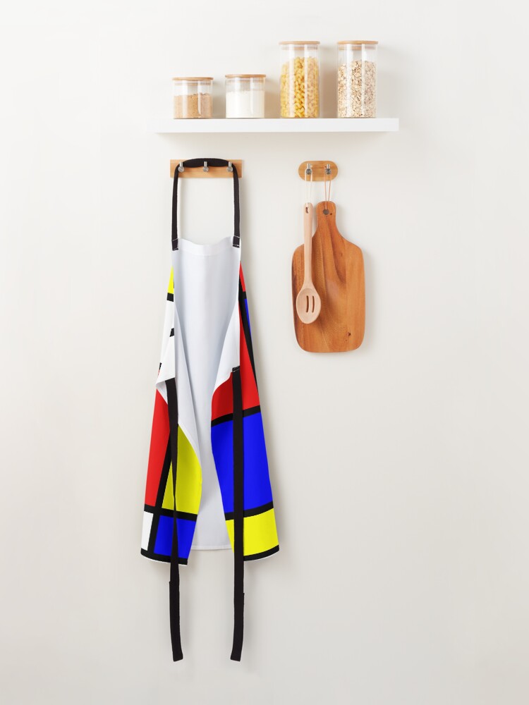 Alternate view of mondrian painting Apron
