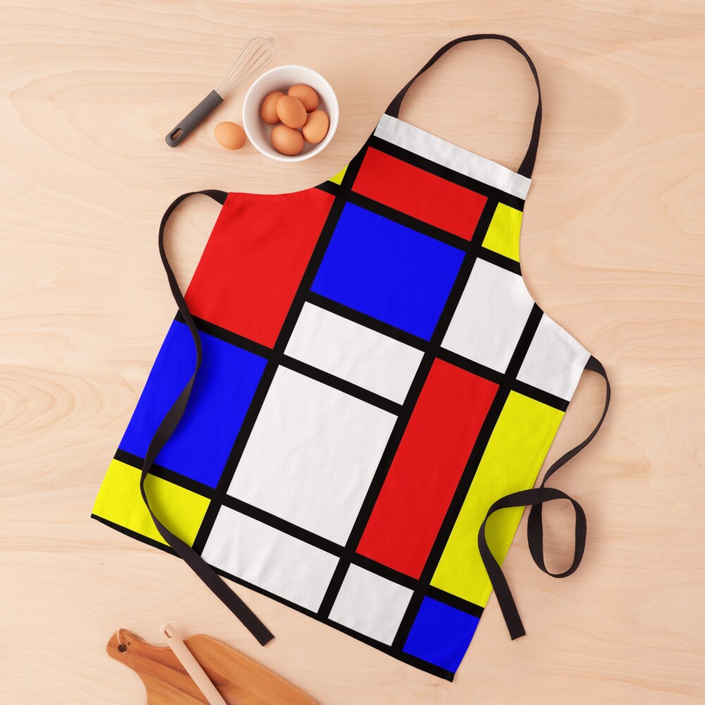 mondrian painting Apron