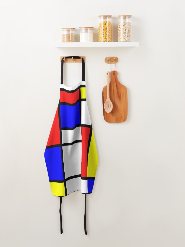 Alternate view of mondrian painting Apron
