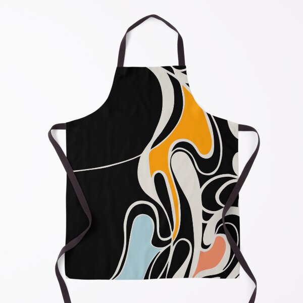 Item preview, black circle with abstract fluid shapes designed and sold by Alex-Saltykova.
