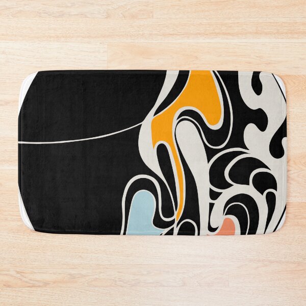 Item preview, black circle with abstract fluid shapes designed and sold by Alex-Saltykova.