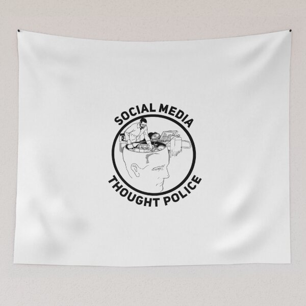 Item preview, Social Media Is Bad Thought Police Censorship designed and sold by Joepseudo.