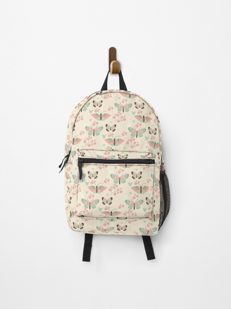 Thumbnail 1 of 3, Backpack, Butterflies & Insects Pattern designed and sold by tridentfoundry.