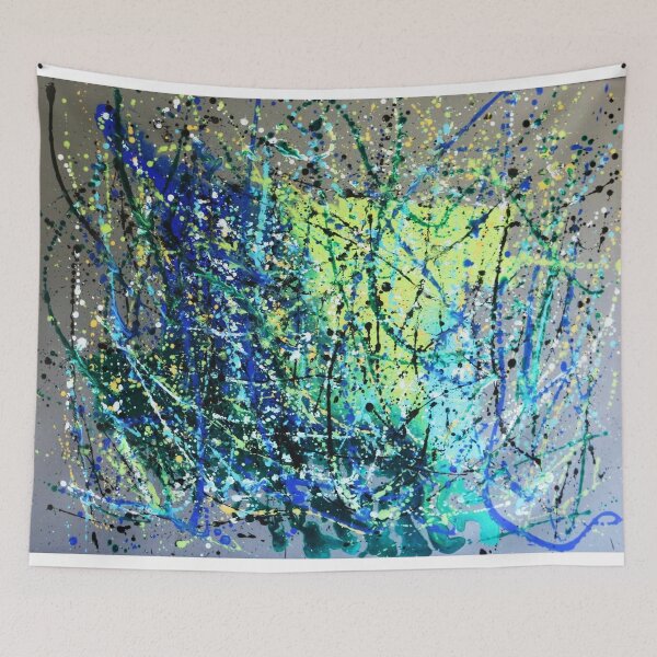 Item preview, Big Green Machine abstract art designed and sold by Peter Keresztury.