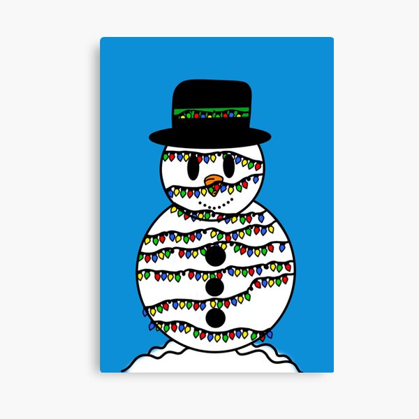 Winter Wonder Lane Frosted Forest Furry White Hat-Wearing Snowman