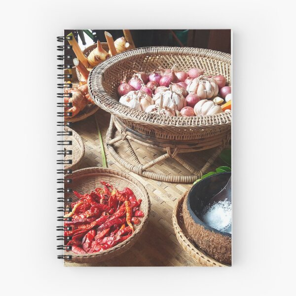 Item preview, Especias surtidas en un mercado tailandés, rojo, negro, blanco, morado, naranja, verde - Fotografía de alimentos designed and sold by Medic89.