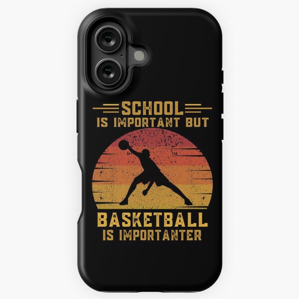 Artikel-Vorschau von Schule ist wichtig, aber Basketball ist wichtiger. Lustiger Bildungs-Basketballer, designt und verkauft von OneTimeEngineer.
