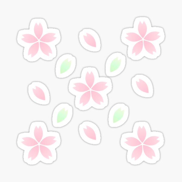 Pink Blossom Cluster Sticker