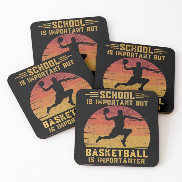 Item preview, School is important but basketball is importanter funny education basketballer designed and sold by OneTimeEngineer.