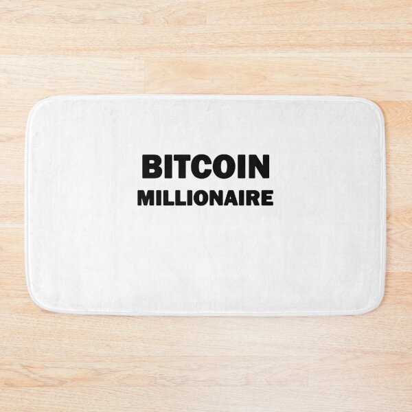 Artikelvorschau, Bitcoin Millionaire Black Text entworfen und verkauft von bebopboop.