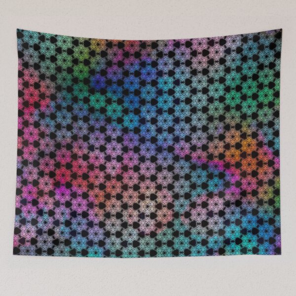 Item preview, Geometric Multicoloured Snowflake Pattern designed and sold by Forevercreative.