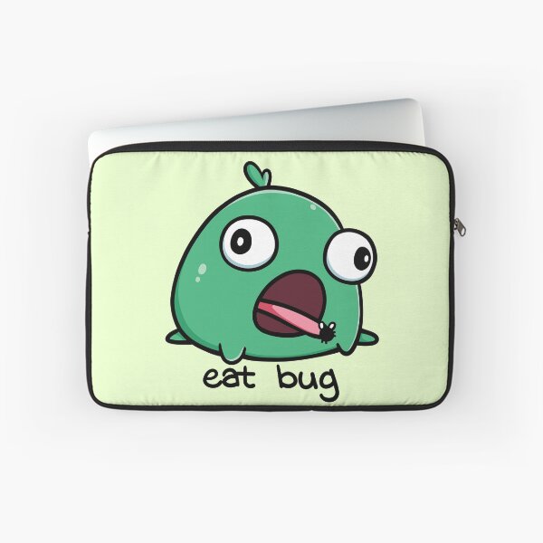 Item preview, Silly Green Frog Eat Bug designed and sold by vanillaroseart.
