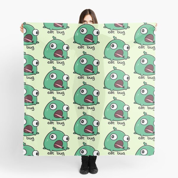 Item preview, Silly Green Frog Eat Bug designed and sold by vanillaroseart.