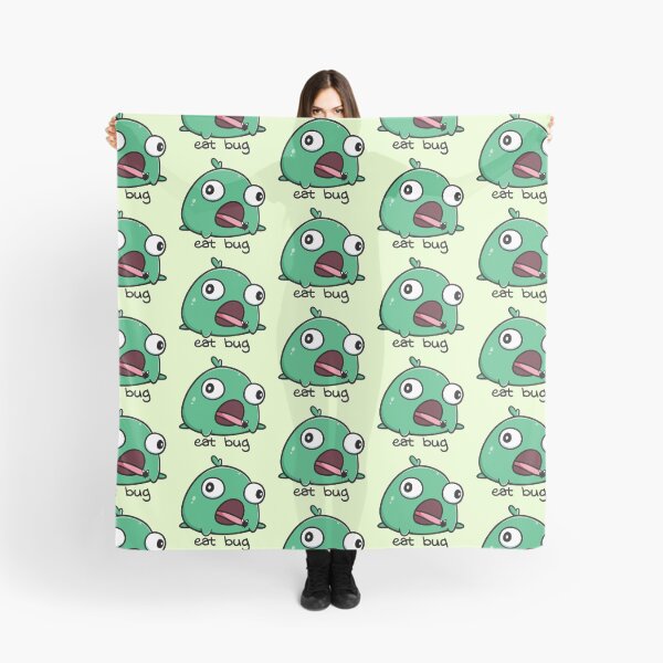 Item preview, Silly Green Frog Eat Bug designed and sold by vanillaroseart.