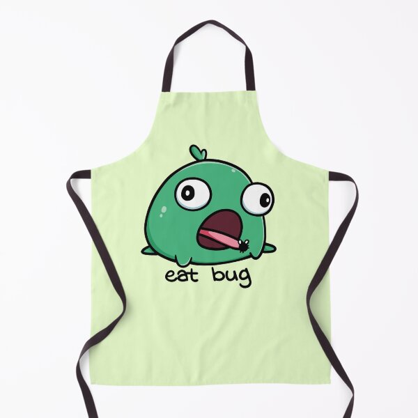 Item preview, Silly Green Frog Eat Bug designed and sold by vanillaroseart.