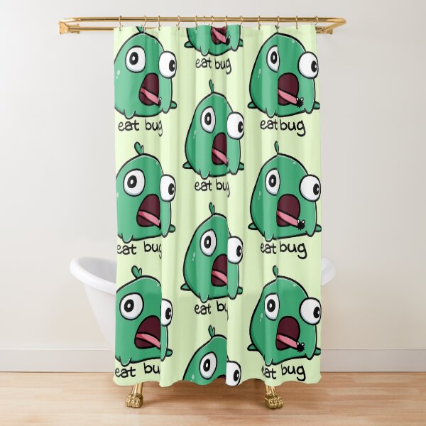 Item preview, Silly Green Frog Eat Bug designed and sold by vanillaroseart.