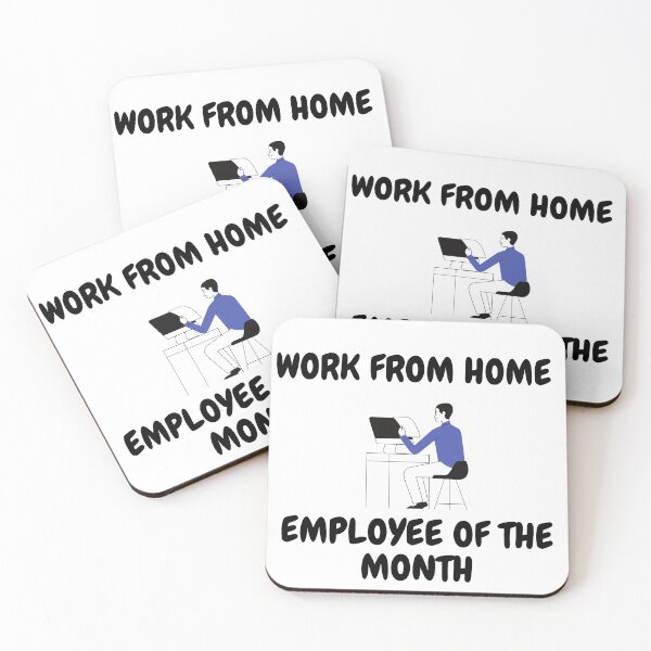 Item preview, Work From Home Employee Of The Month designed and sold by LuckyKermit.