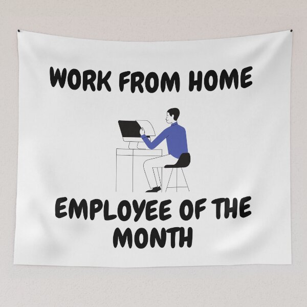 Item preview, Work From Home Employee Of The Month designed and sold by LuckyKermit.