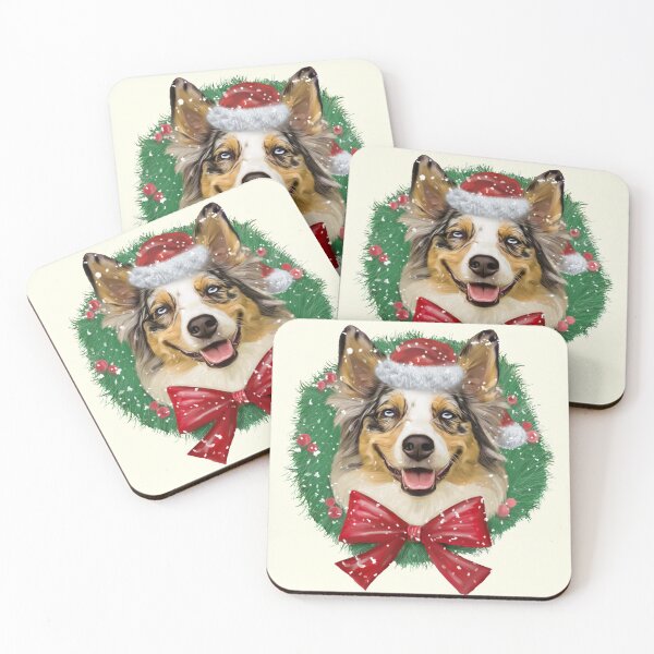 Item preview, Corgi Christmas hand drawn designed and sold by PetArt  ⭐⭐⭐⭐⭐.