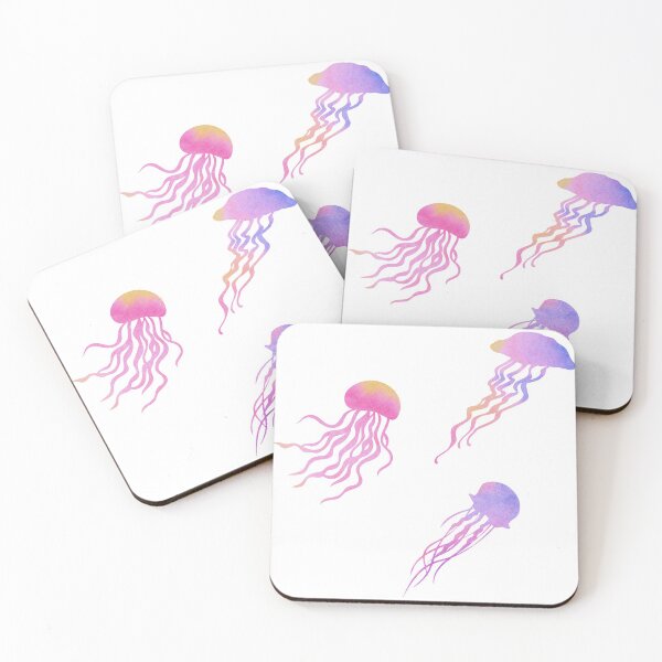 Item preview, Pink Watercolor Jellyfish designed and sold by Hedda Young.
