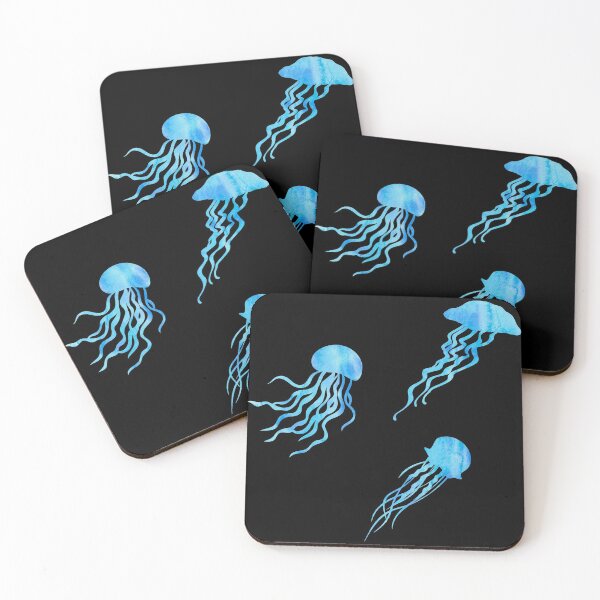 Item preview, Blue Watercolor Jellyfish designed and sold by Hedda Young.