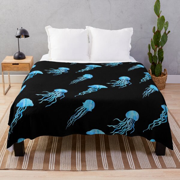 Item preview, Blue Watercolor Jellyfish designed and sold by Hedda Young.