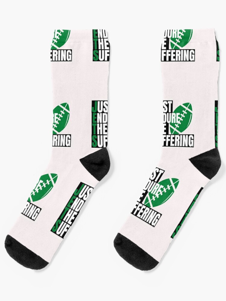 New York Jets Just Endure The Suffering Funny Socks for Sale by