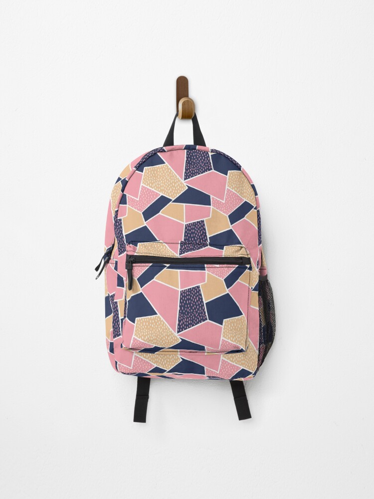 Thumbnail 1 of 3, Backpack, Abstract shapes pattern designed and sold by tridentfoundry.