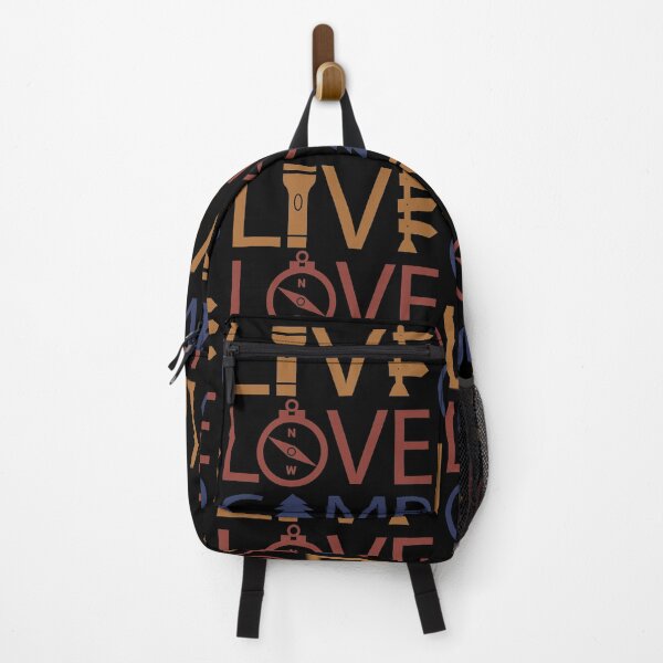 Item preview, Live Love Camp Hiking Outdoors designed and sold by GravitiTees.