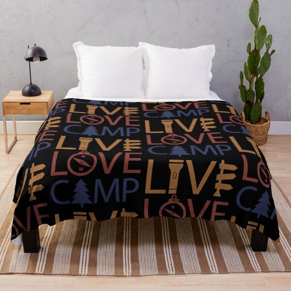 Item preview, Live Love Camp Hiking Outdoors designed and sold by GravitiTees.
